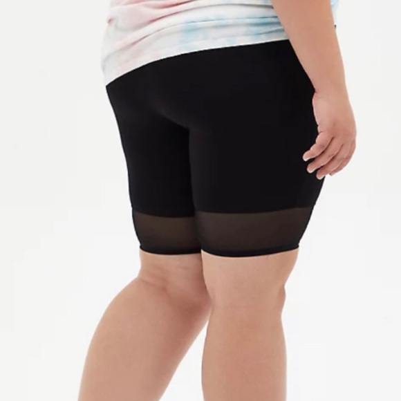 🆕 Black Mesh Hem Bike Short 2X 18 20 NWT - Picture 8 of 8